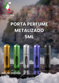 Porta Perfume Metalizado x12