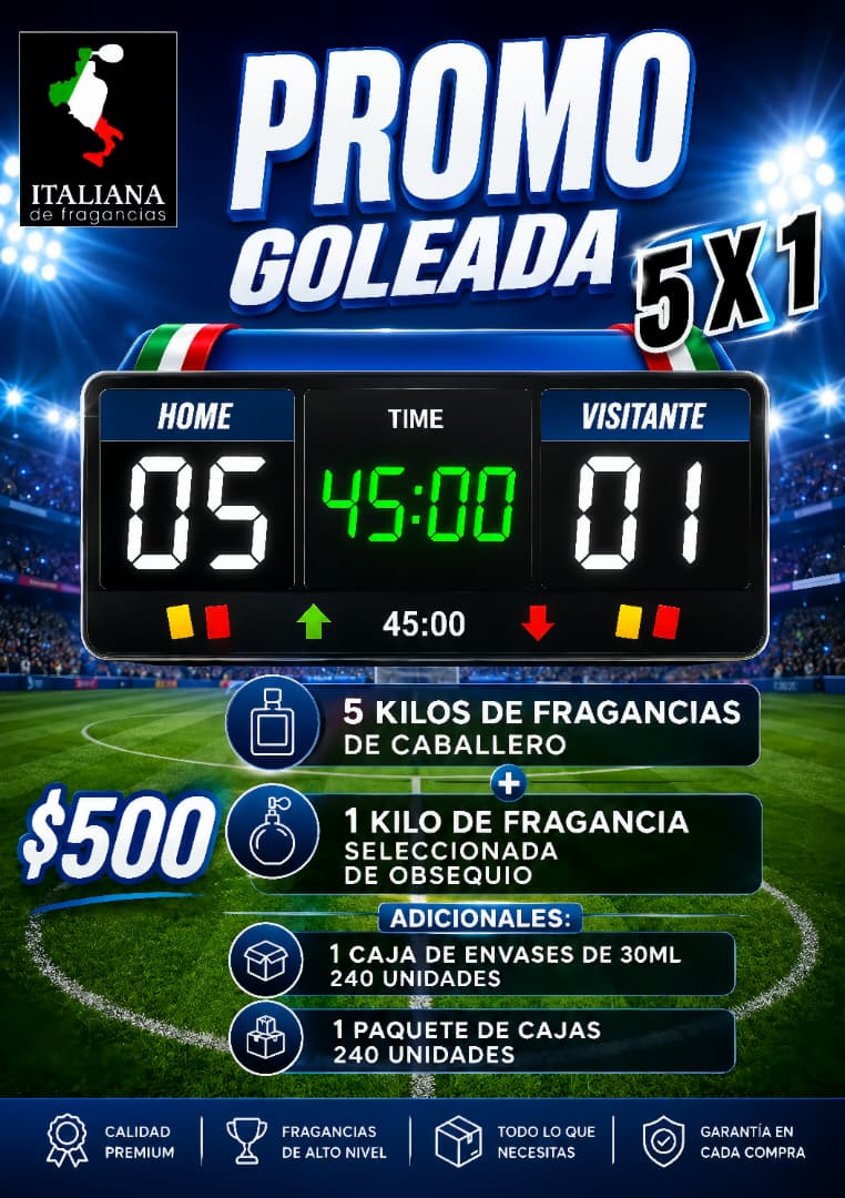Promo Goleada 5x1